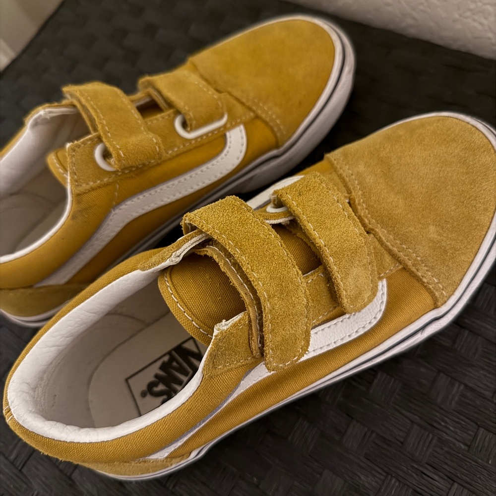 Vans Kids Mustard Yellow Sneakers